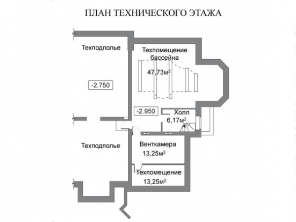 План технического этажа